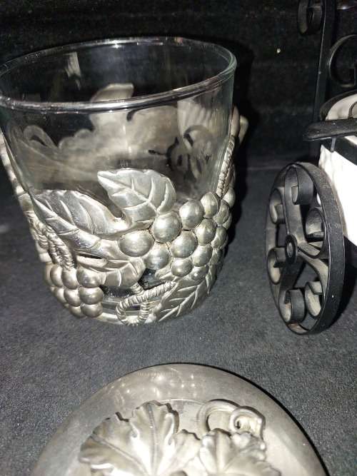 ED TWO VINTAGE KITCHENALIA A N ASHTRAY AND A SUGAR CONTAINER