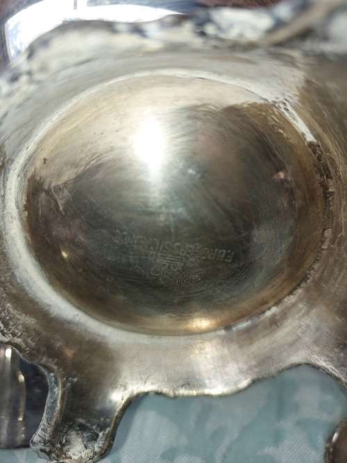 AN ANTIQUE F,B RODGERS SILVER COMPANY 1883 TRADEMARK SILVER PLATED TEAJUG SET