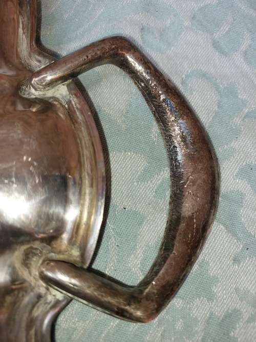 A VINTAGE VICTORIAN-STYLE SOLID SILVER PLATED SERVING TRAY