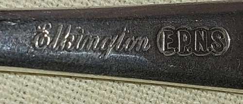 A COLLECTION OF ENGLISH EPNS CUTLERY SOLD AS IS