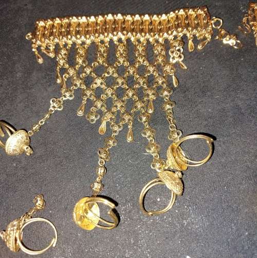 A COLLECTION OF ASIAN BRIDAL JEWELRY SOLD AS IS