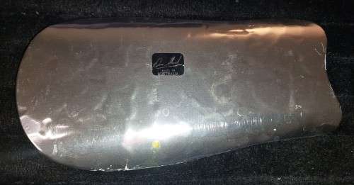 A HAND CRAFTED STAINLESS STEEL TRAY BY DON SHEIL