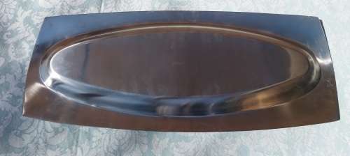A PERFECT CONDITION FORUM BRAND STAINLESS STEEL SERVING PLATTER