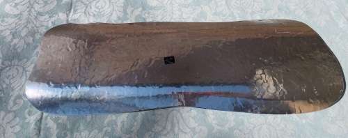 A HAND CRAFTED BY DON SHEIL OF AUSTRALIA STAINLESS STEEL SERVING PLATTER