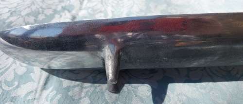 AN ART DECOR SCANDINAVIAN STYLE ALUMINUM ALLOY SERVING TRAY IN GOOD CONDITION SOLD AS IS
