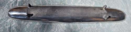 AN ART DECOR SCANDINAVIAN STYLE ALUMINUM ALLOY SERVING TRAY IN GOOD CONDITION SOLD AS IS