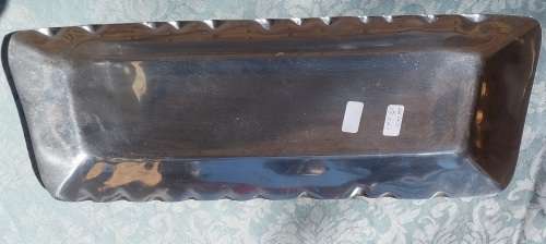A VALERIE GRAHAM DESIGN MADE IN INDIA ALUMINUM ALLOY SERVING TRAY IN GREAT CONDITION SOLD AS IS