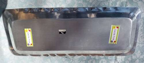 A VALERIE GRAHAM DESIGN MADE IN INDIA ALUMINUM ALLOY SERVING TRAY IN GREAT CONDITION SOLD AS IS