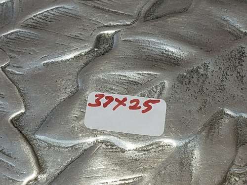 A VINTAGE OVAL ALUMINUM ALLOY HEAVY DUTY PLATER