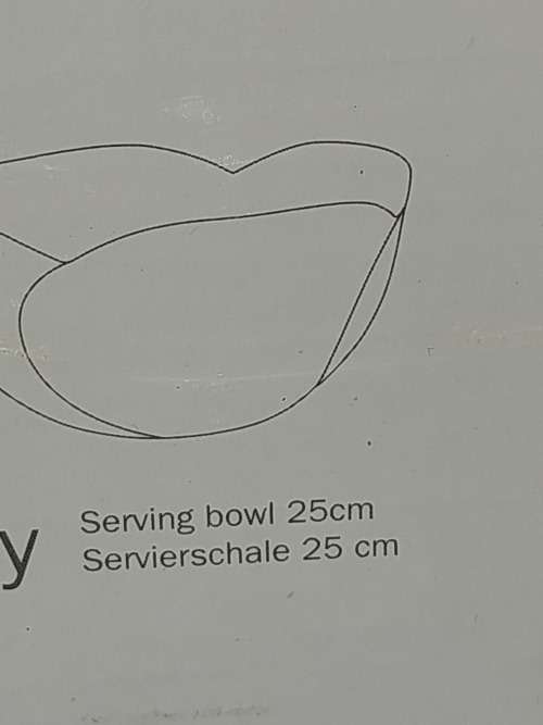 A MEXWEL & WILLIAMS WHITE BASIC LILLI MIXING BOWL SOLD AS IS