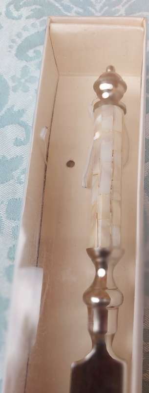 TWO ART DECOR KITCHENALIA , HAND MADE IN INDIA A BREAD KNIFE AND A CHEESE CUTTER SOLD AS IS