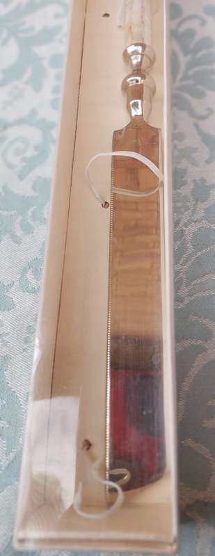 TWO ART DECOR KITCHENALIA , HAND MADE IN INDIA A BREAD KNIFE AND A CHEESE CUTTER SOLD AS IS