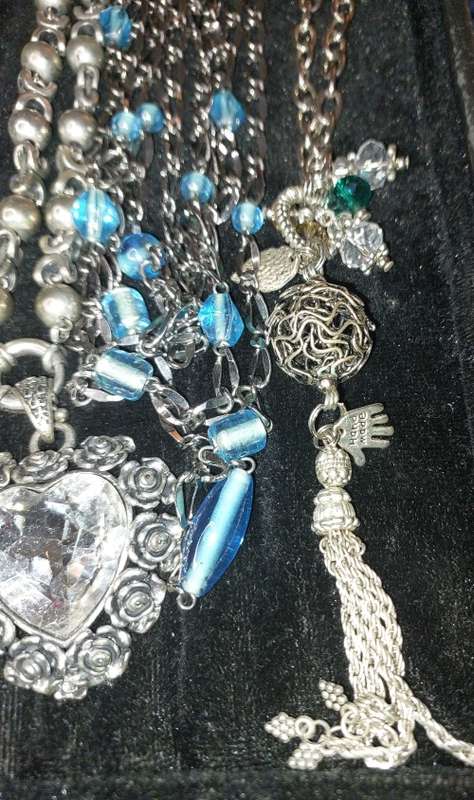 A QUALITY HAND MADE IN ISREAL COSTUME NECKLACES SOLD AS IS