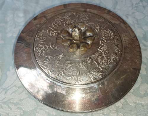 A VINTAGE PACCA SERVING BOWL EPNS MADE IN ITALY
