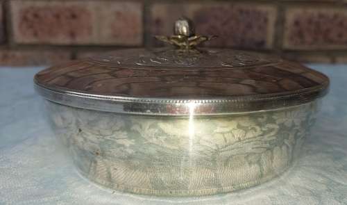 A VINTAGE PACCA SERVING BOWL EPNS MADE IN ITALY