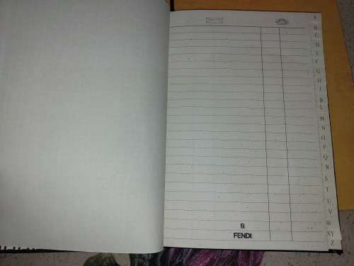 A COLLECTORS FENDI ADDRESS BOOK IN GREAT CONDITION SOLD AS IS