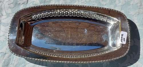 A VINTAGE EPNS SERVING TRAY SOLD AS IS