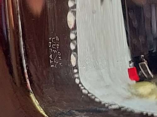 A VINTAGE EPNS SERVING TRAY SOLD AS IS