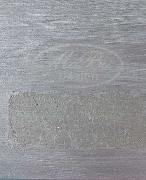 A BEAUTIFULL ALUMINUM ALLOY 56X16CM RECTANGLE SERVING PLATTER SOLD AS IS