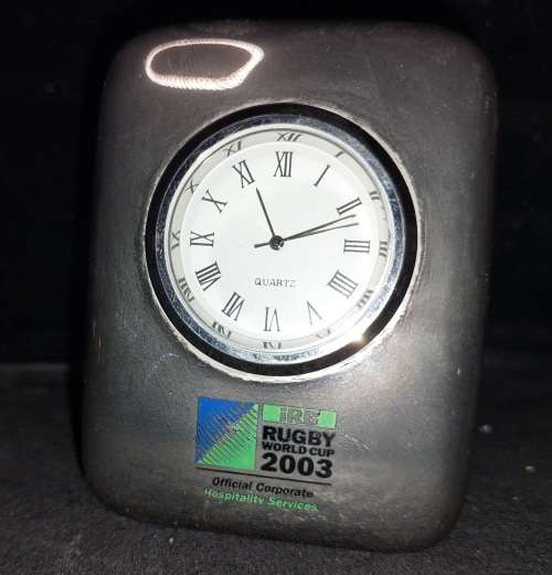 A COLLECTORS IRB 2003 RUGBY WORLD CUP STAINLESS STEEL QUARTZ WATCH