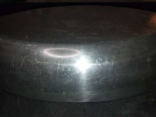 A VINTAGE WILSON COLOMBIA, WILSON FOX DESIGN ALLOY PEWTER OVAL SERVING PLATTER