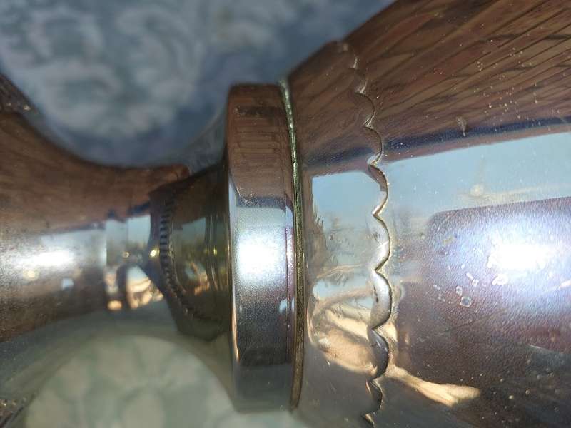 A VINTAGE SILVERPLATED 50-CENTIMETER HIGH ROMAN-STYLE VASE