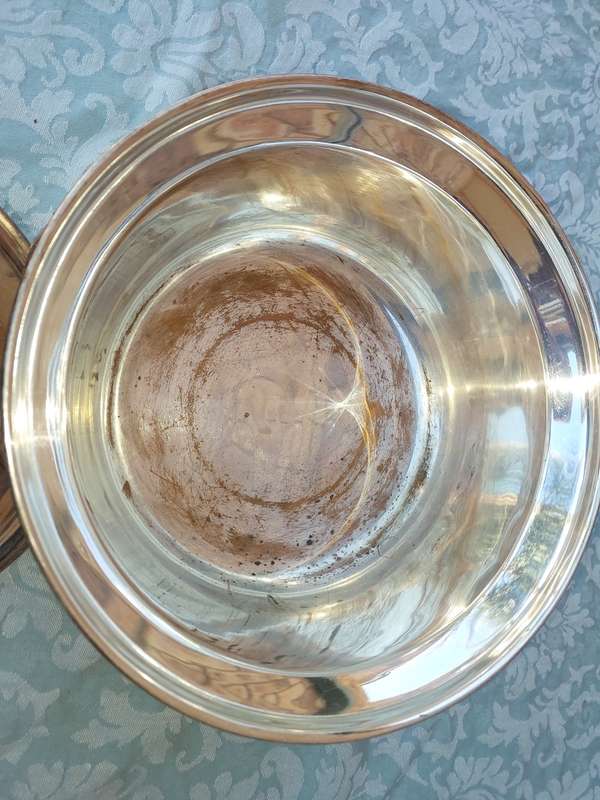 A VINTAGE SOUP TURINE  PRESIDENT SILVER PLATED