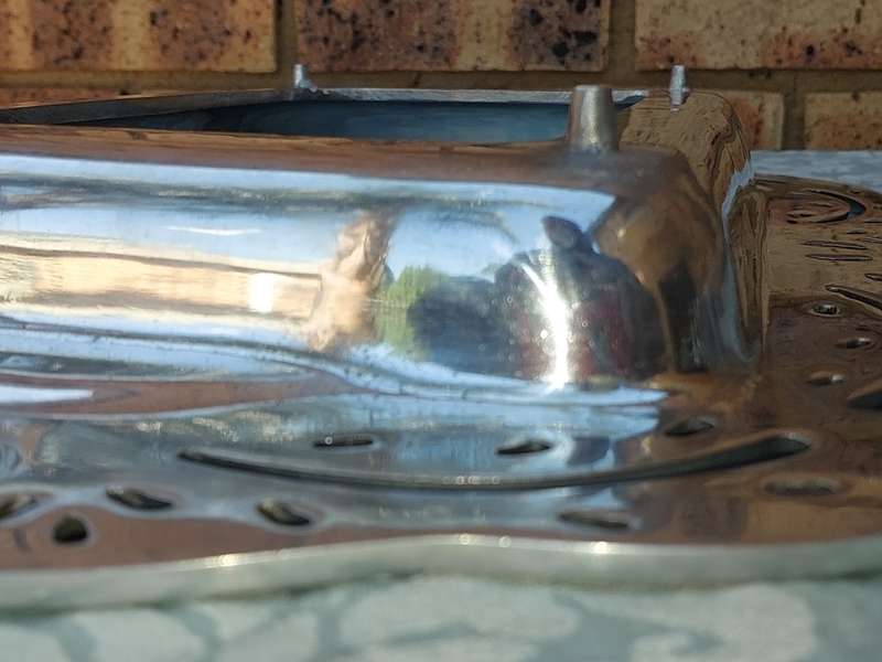 AN ALUMINUM ALLOY CAROL BOYES STYLE RECTANGULAR SERVING TRAY