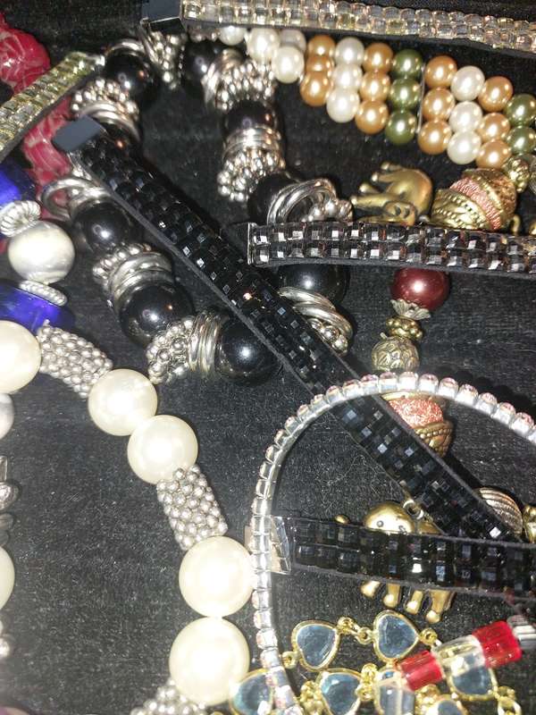 A BULK COLLECTION JOB LOT FASHION BRACELETS SOLD AS IS