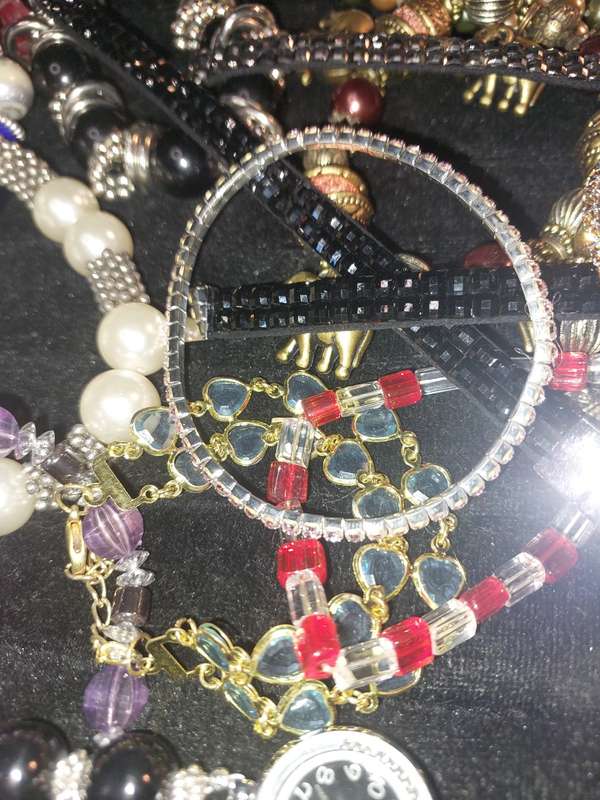 A BULK COLLECTION JOB LOT FASHION BRACELETS SOLD AS IS