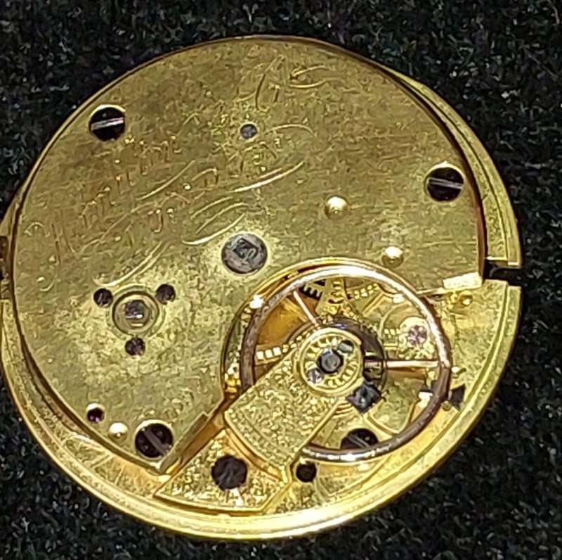 A HAMILTON & CO LONDON WATCH MECHANISM SOLD AS IS NOT TESTED
