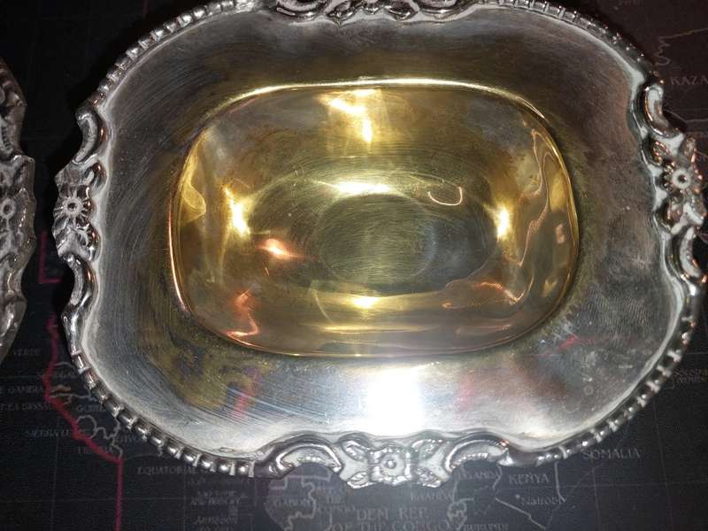 FOUR VINTAGE SILVER PLATED EDWARDIAN DESIGN FINGER TRAYS