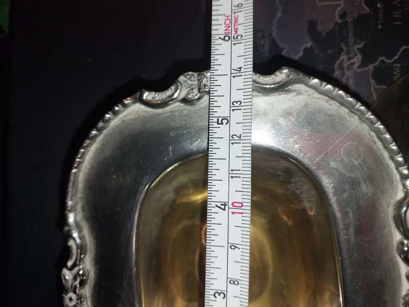 FOUR VINTAGE SILVER PLATED EDWARDIAN DESIGN FINGER TRAYS