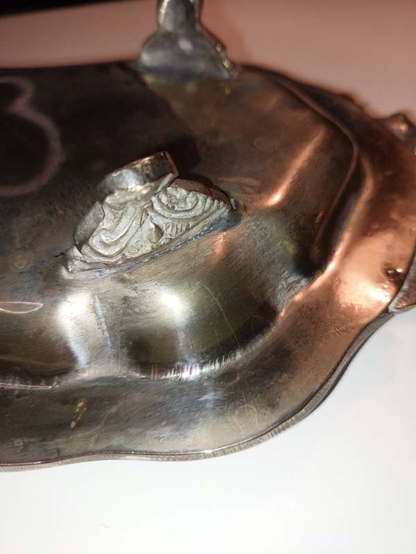 A VINTAGE RECTANGULAR VICTORIAN SERVING TRAY