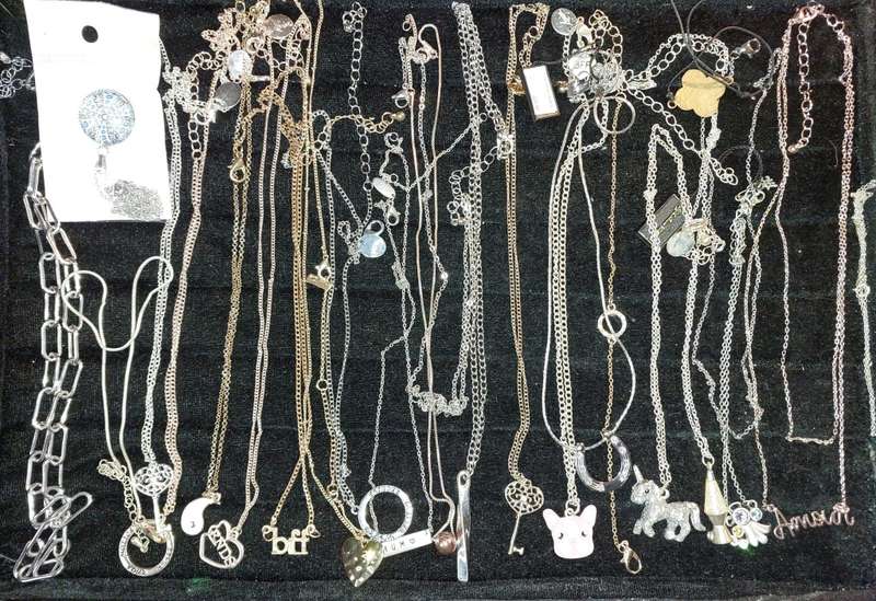 A BULK JOBLOT COLLECTION PETIT COSTUME NECKLACES SOLD AS IS