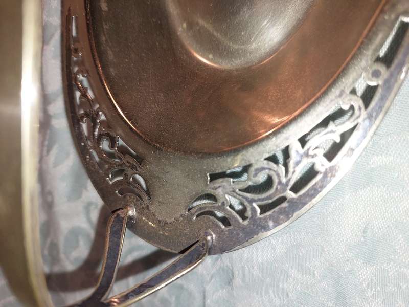 AN ANTIQUE EPNS EDWARDIAN SERVING BASKET TRAY