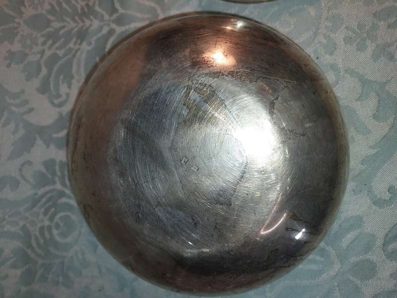 TWO VINTAGE CHRISTOFEL FRANCE BOWLS SILVER PLATED SOLD AS IS