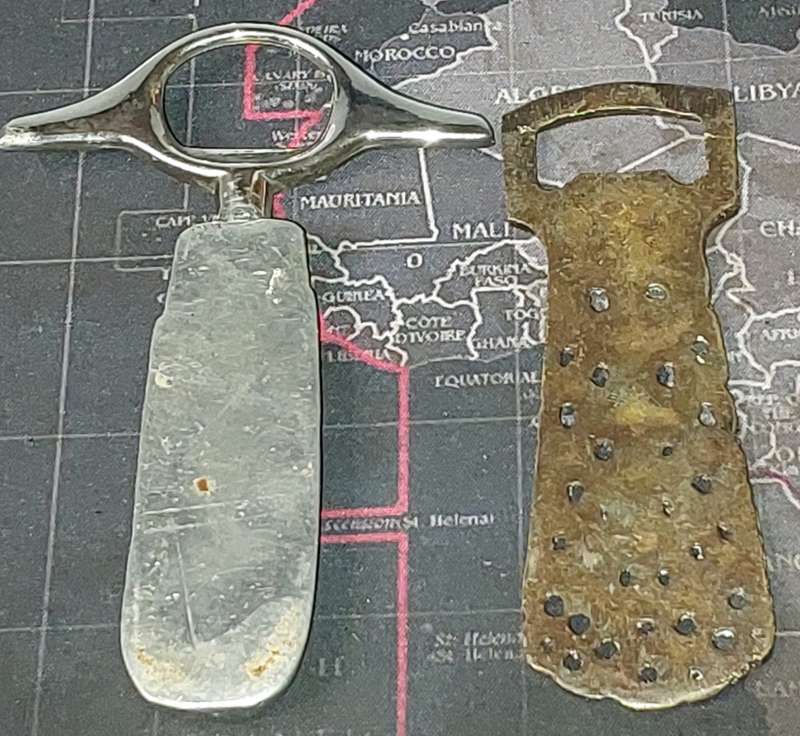 TWO ART DECOR BOTTLE OPENERS SOLD AS IS