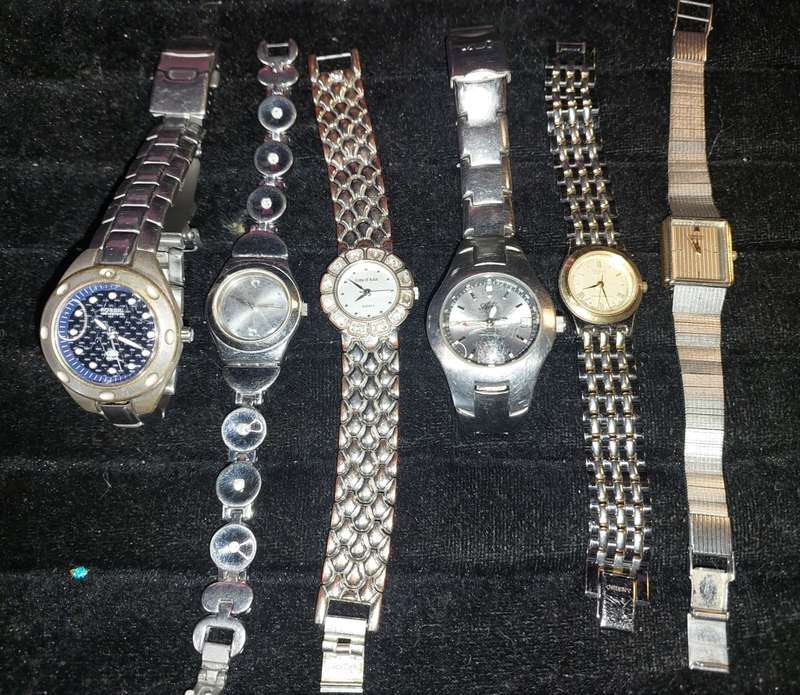 A COLLECTION OF POPULAR BRANDED WRISTWATCHES SOLD AS IS NOT TESTED