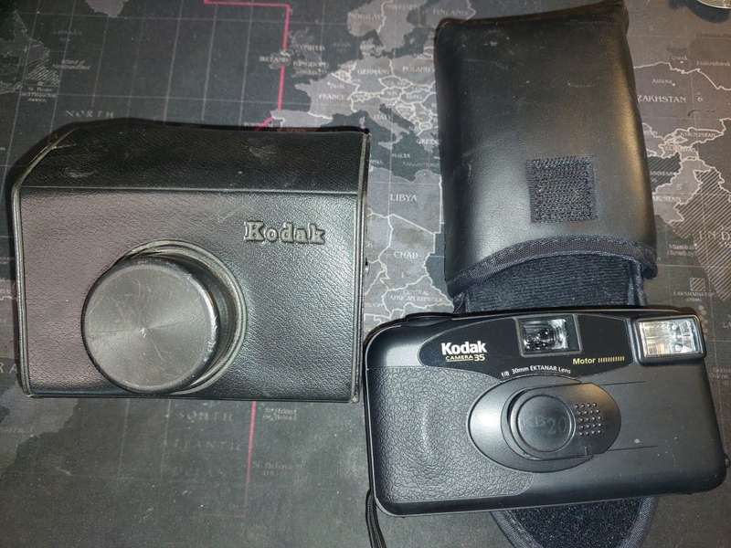 TWO VINTAGE KODAK CAMERAS SOLD AS IS NOT TESTED
