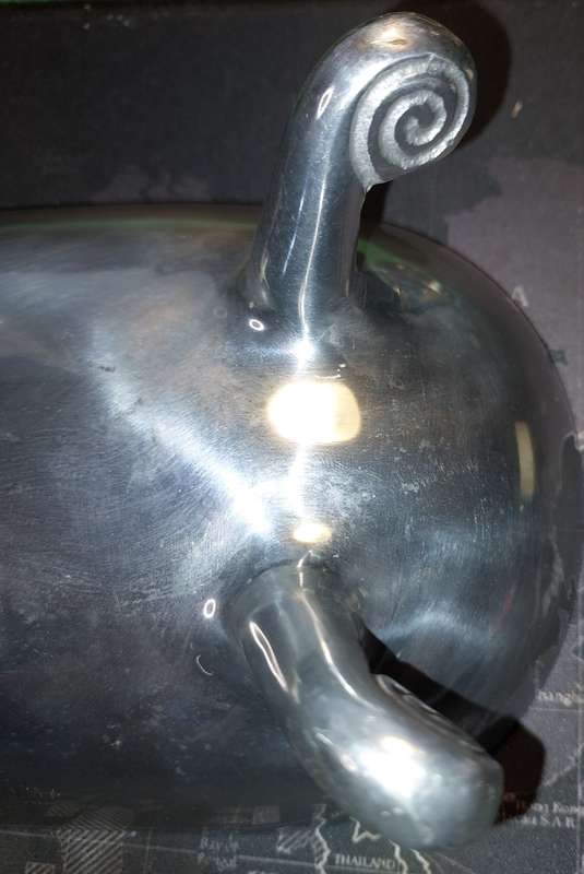 AN ART DECOR CAROL BOYES STYLE ALUMINUM ALLOY SERVING TRAY