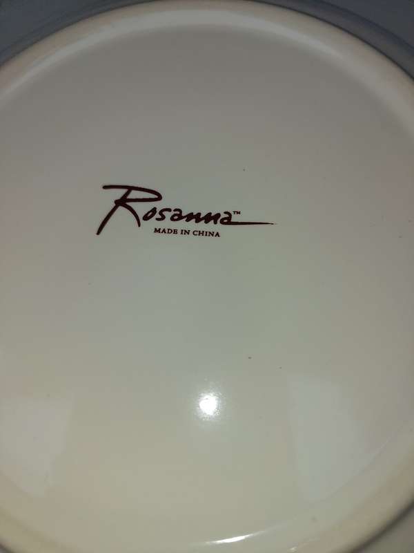 A SET OF 6 ART DECOR  DESERT PLATES BY ROSSANA  SOLD AS IS