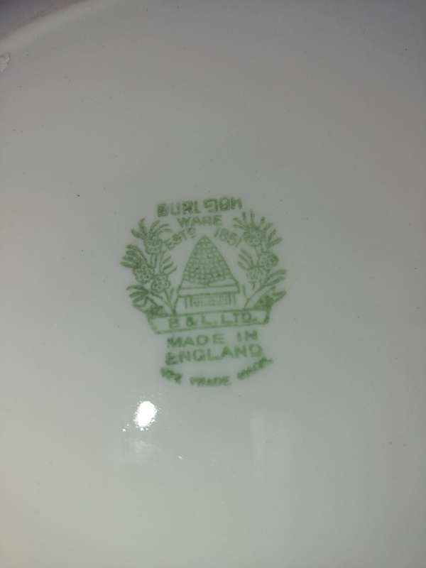 A 23 PIECE DINNER SET BURLEIGH WARE MADE IN ENGLAND