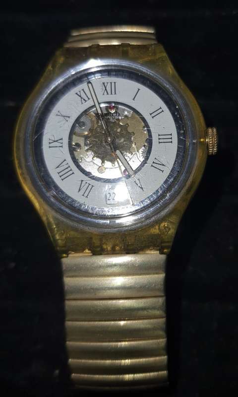 A RARE SWATCH AUTOMATIC WRIST WATCH WORKING