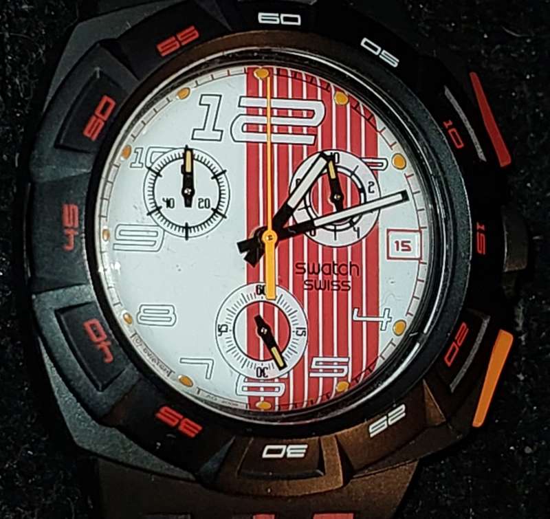 A SWATCH SPORTS WATCH SOLD AS IS