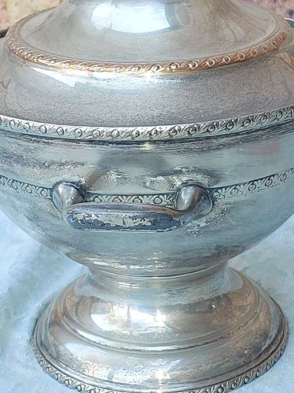 A VINTAGE EPNS TURINE Edwardian design