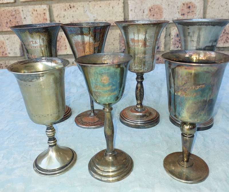 A COLLECTION OF SILVER PLATED JUDAICA FLUTES