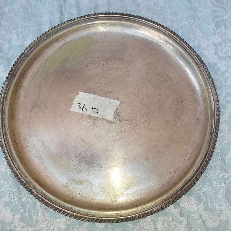 A VINTAGE EDWARDIAN SERVING TRAY