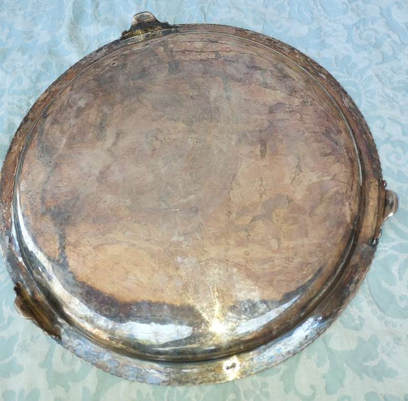 A VINTAGE EDWARDIAN SERVING TRAY