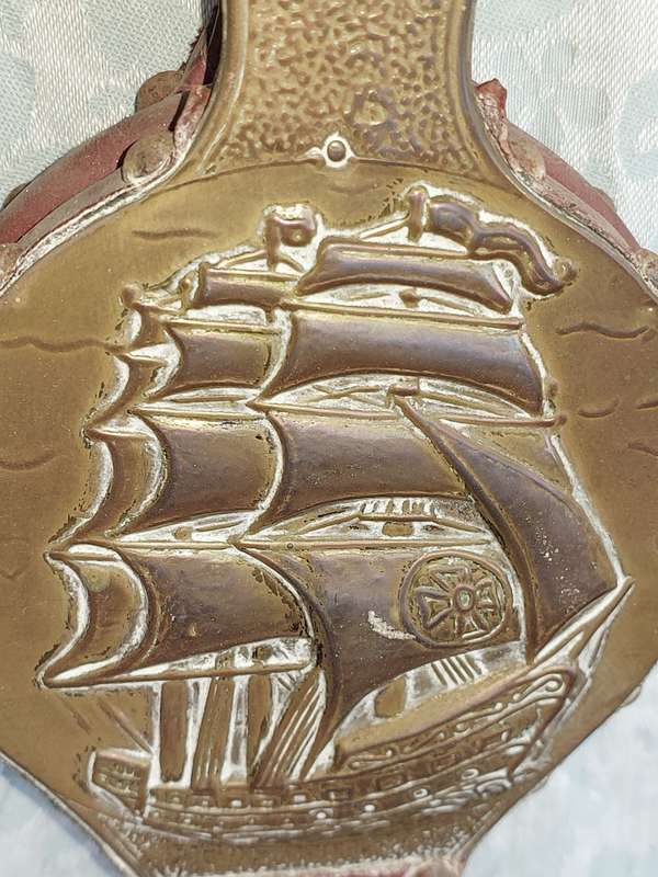 TWO ORNATELY DESIGNED WITH BRASS PLAQUES FIRE BLOWERS